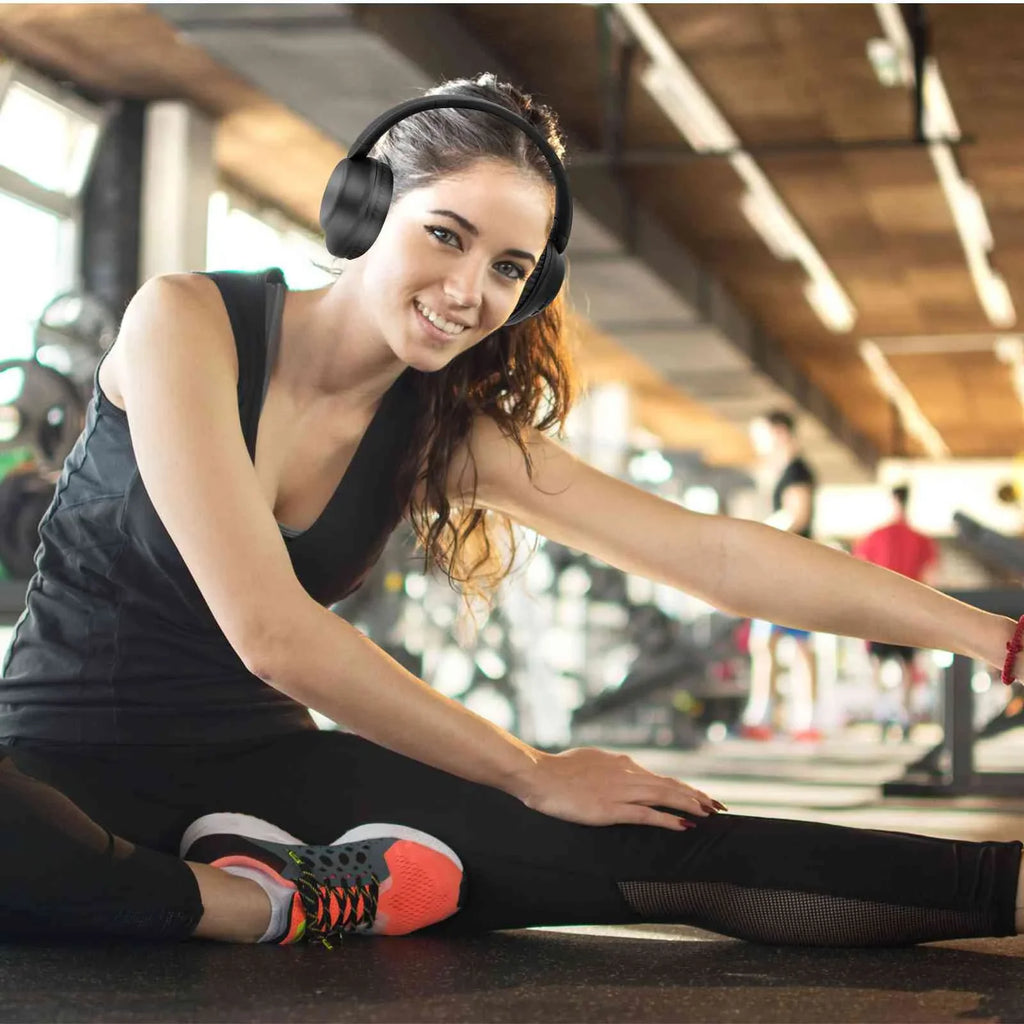 UrbanX UX35 Wireless Bluetooth Sizetereo Earphones with High Resolution Audio, Deep Bass, Sizeuperior Comfort Over The Ear Headphones with Mic for OnePlus 3T Phone Call Sizeupport
