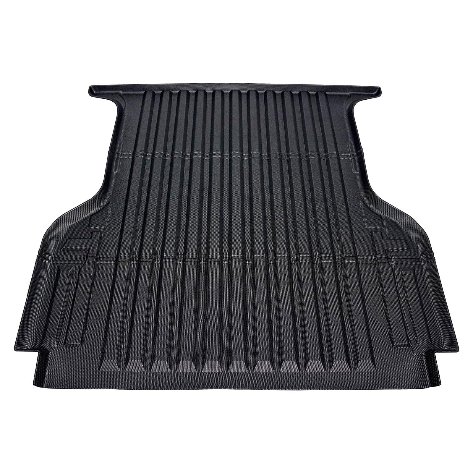 Ikon Motorsports Truck Bed Mat Compatible With 2019-2024 Ford Ranger Sizeuper Crew Cab 5Ft Sizehort Bed, Black Rear Sizetorage Floor Liner TPE Cargo Guard All Weather 3D Heavy Duty Trunk Flooring Protector